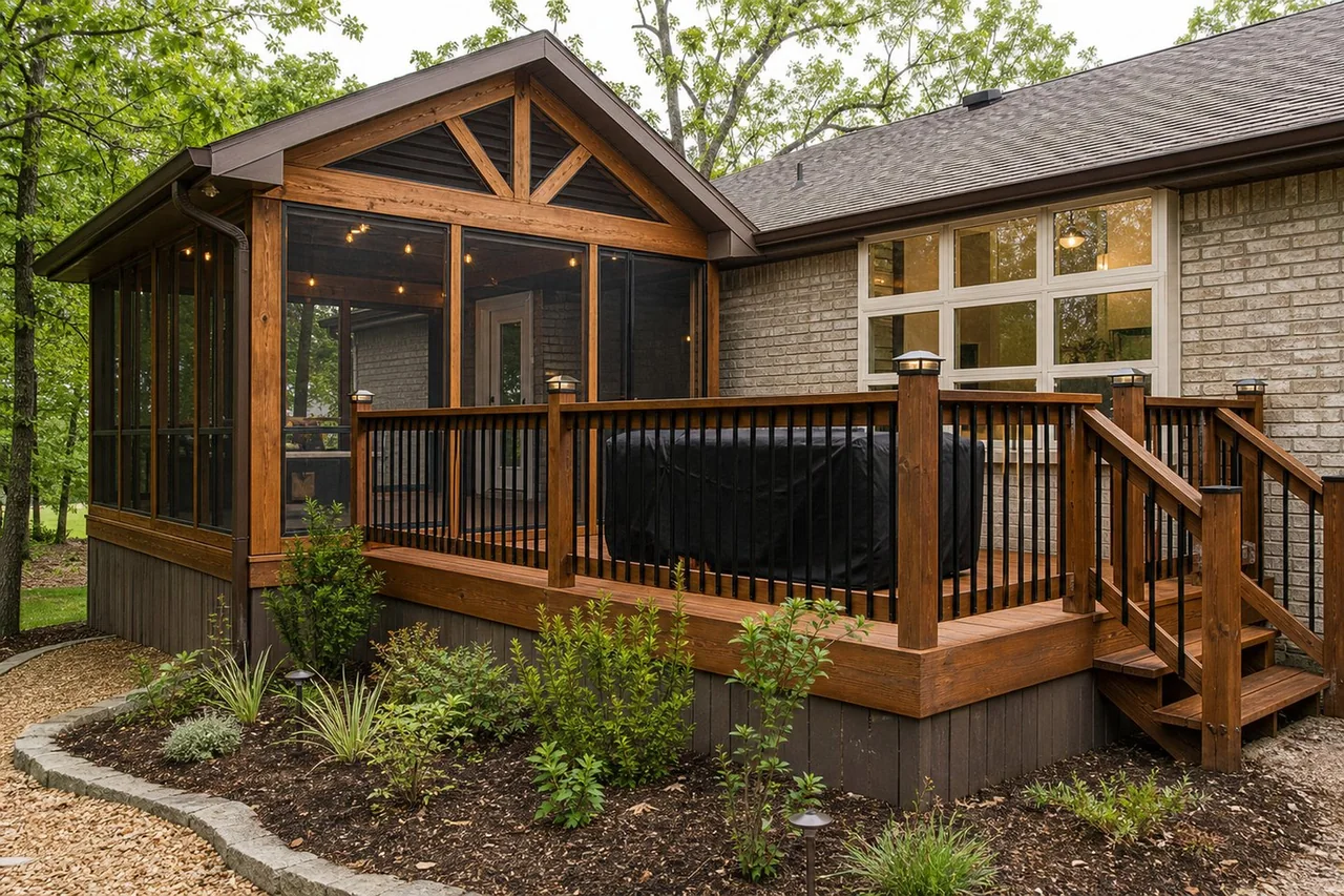 Representative renovated lake-area cottage appropriate for Afton, Oklahoma
