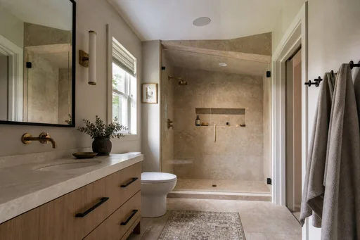 Representative bathroom remodeling design