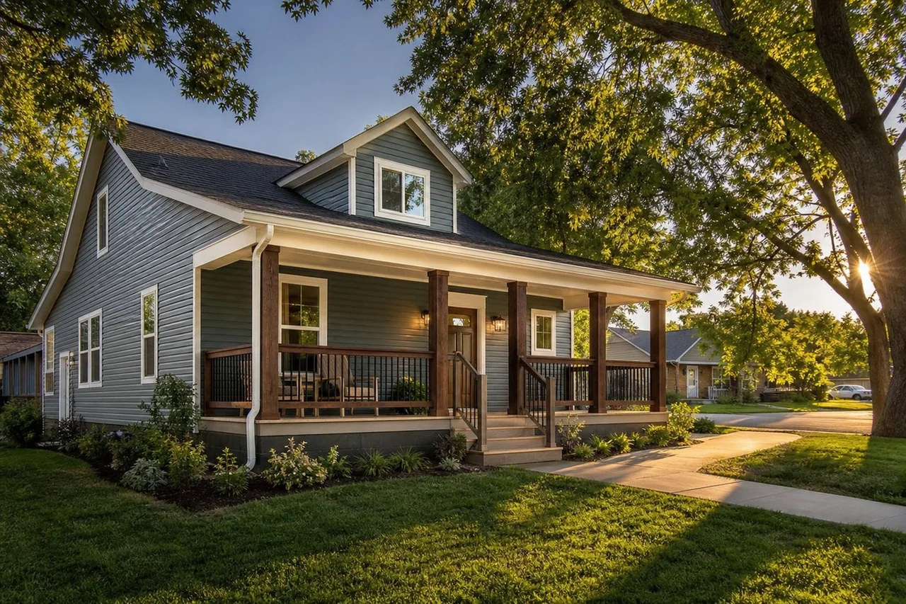 Representative renovated older home in Oswego, Kansas